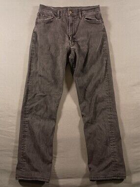 Mother High Waisted Rider Skimp "Not Guilty" Distressed Frayed Sz 31 Black Jeans
